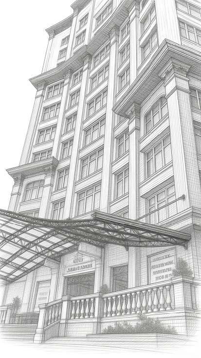 Sketch of Lafaayette Luxury Suites